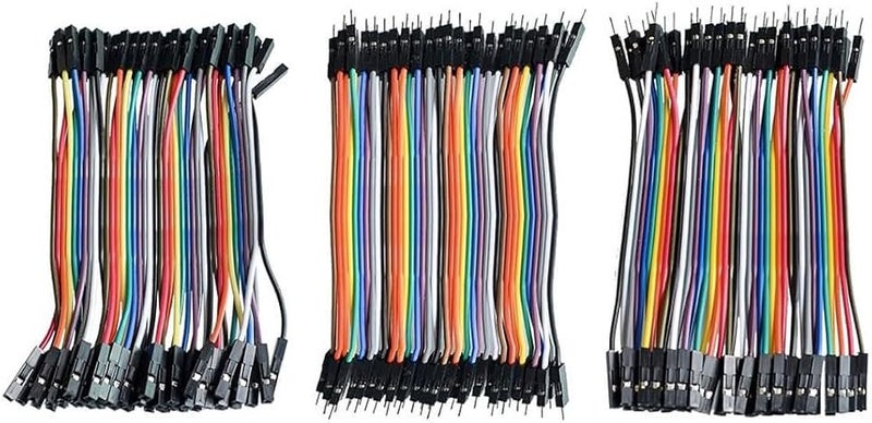 40 Pcs 20cm Jumper Wires Kit Male to Male Female Male to Female for Arduino Breadboard - Image 1